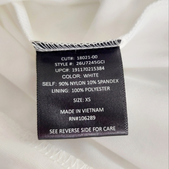 Three Pink Hearts - White Sleeveless Spaghetti-Strap Lace Button-Up Midi Dress - Picture 9 of 10